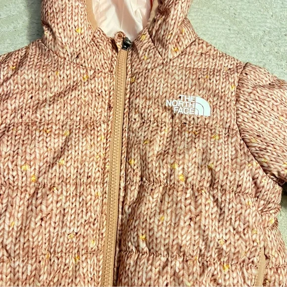 The North Face Infant Reversible Perrito Jacket 5T Pink Clay Confetti - Picture 4 of 12